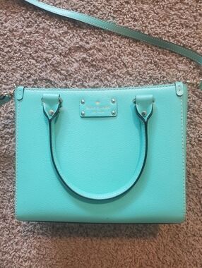 Kate Spade New York Turquoise Small Satchel Crossbody Bag NWOT